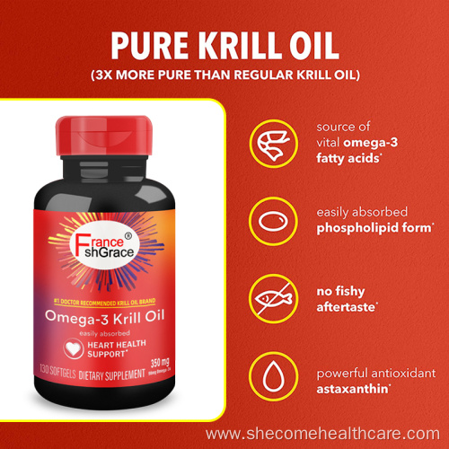 Krill Oil Supplement Antioxidant krill oil softgels